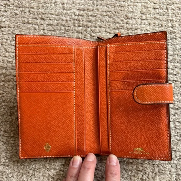 Les Tanneries du Puy Orange Leather Wallet - Picture 3 of 7